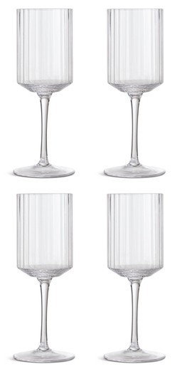 Habitat Wide Ribbed Wine Glass Clear 4pk, £17, 4582500 4