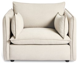 Habitat Willow Cuddle Chair Brugge Pebble, £560, 7269796 1