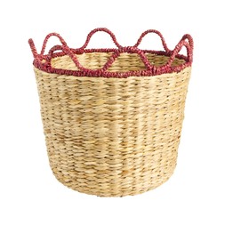 Habitat Woven Wiggle Edge Basket Red 7857146 £20