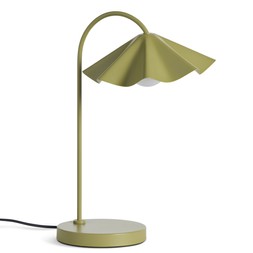 Habitat Yuno Pleat Metal Table Lamp Olive 7566925 £60