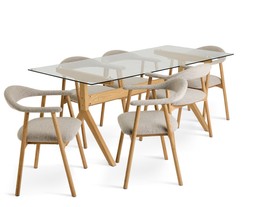 Habitat Zela Table & 6 Natural Lex Chairs, £1050, 4541558 2