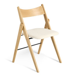 Habitat Zepher Oak Boucle Folding Chair £75 7868616