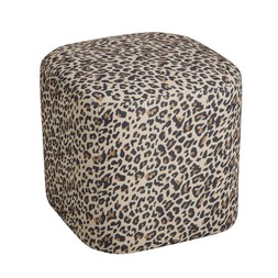Argos Home Louise Leopard Print Structured Pouffe, £90, 7464900 2