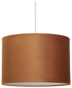 Habitat 20x30cm Velvet Drum Shade - Orange, £15, 3363483