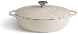Habitat 4 Litre cast Iron Shallow Casserole Dish - Cream, £45, 9448137