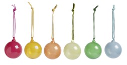 Habitat 6-pack Baubles - 6cm Round Glass Brights, £8, 144542870