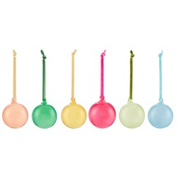 Habitat 6-pack Bright Glass Baubles 6cm - Multicoloured, £8, no code