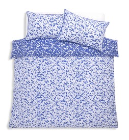 Habitat 60 Cotton Jackson Blue and White Bedding Set- Double, &pound;30