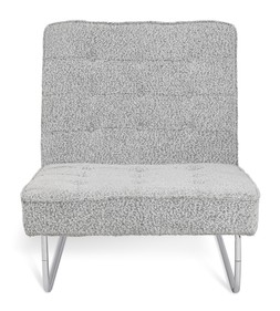 Habitat 60 Duomo Boucle Tubular Chair - Grey, £195, 3486638