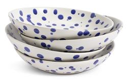 Habitat 60 Jackson 4 Piece Stoneware Pasta Bowls - Blue, &pound;20