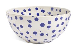 Habitat 60 Jackson Stoneware Salad Bowl - Blue, &pound;15
