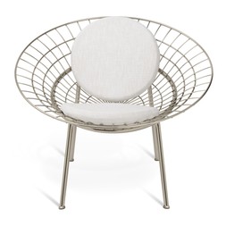 Habitat 60 Lattice Stainless Steel Wire Chair - Silver, &pound;175