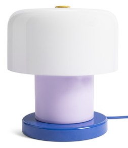 Habitat 60 Portobello Metal Touch Table Lamp - Blue & White, &pound;45