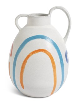 Habitat 60 Tall Radica Ceramic Wide Base Vase by Silvia Kamodyova - Multi, &pound;25