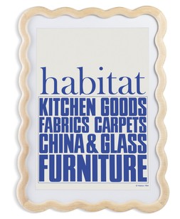 Habitat 60 Wavy Wooden Picture Frame - Natural - A2, £60, 5938744