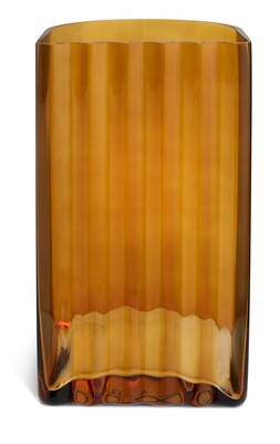 Habitat 60 Wiggle Glass Vase - Tall - Orange, £18, 4702397