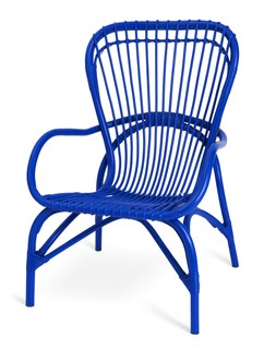 Habitat 60 Wyatt Rattan Chair - Blue, &pound;160