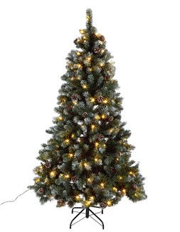 Habitat 6ft Blue Oscar with Pinecones Prelit, £75, 8587154