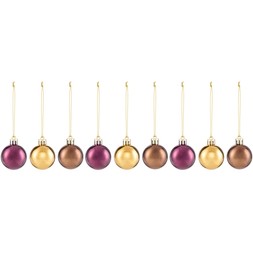Habitat 9-pack Baubles - 4cm Minis Luxe, £1.50, 144471080