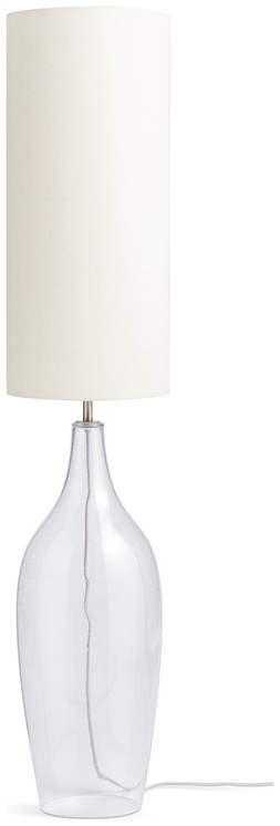 Habitat Abas Brushed Chrome&Bubble Glass Floor Lamp - Nickel, £75, 4630294