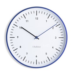 Habitat Analogue Wall Clock - Blue, £24, 5811933