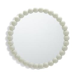 Habitat Beaded Round Wall Mirror - White - 50x50cm, £55, 1182941