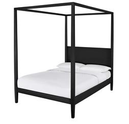 Habitat Blissford Four Poster Double Wooden Bed Frame -Black, £400, 8866497