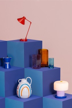 Habitat Blue, Lilac, Orange Vase, 3636770, 4652698,4702397, In House Design