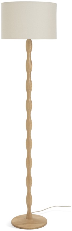 Habitat Bobbin Ash Wood Stick Floor Lamp - Natural, £145, 4012056