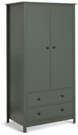 Habitat Brooklyn 2 Door 2 Drawer Wardrobe - Green, £240, 2726399