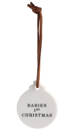 Habitat Ceramic Keepsake Mini Decoration - Babies 1st Christmas, £1, 144455303 1