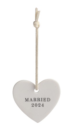 Habitat Ceramic Keepsake Mini Decoration - Married 2024 Heart, £1,144454618