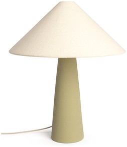 Habitat Conical Ceramic Table Lamp - Olive & Beige, £45, 9610264