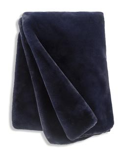Habitat Faux Fur Throw - Navy- 125x150cm, £36, 3085424