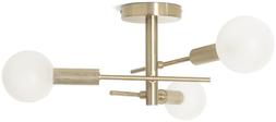 Habitat Globe Ribbed Metal Bathroom Ceiling Light - Brass, £75, 1233711