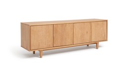 Habitat Grooved Storage 4 Door Sideboard - Pine, £350, 9233878