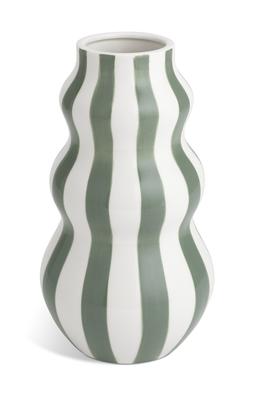 Habitat Hand Painted Stripe Vase - Green, £14, 5028960