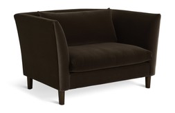 Habitat Hawley Cuddle Chair - Velvet Brown, £350, 4490513 1
