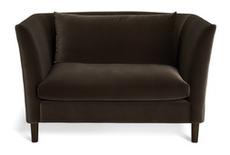Habitat Hawley Cuddle Chair - Velvet Brown, £350, 4490513