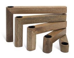 Habitat Mango Wood Folding Taper Candle Holder, £16, 5822678