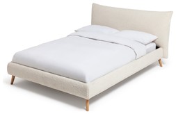 Habitat Marshmallow Double Fabric Bed Frame - White Boucle, £440, 9159251