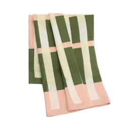 Habitat Midcentury Knitted Green & Pink Throw - 125X150cm, £22, 5822685