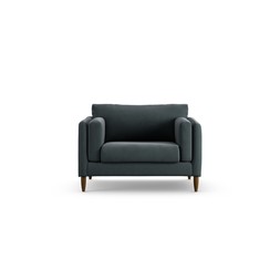 Habitat Newington Cuddle Chair Chenille Charcoal Dark Leg