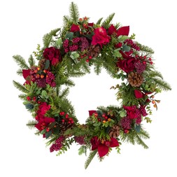 Habitat Plum Foliage Traditional XL Wreath - 24in, £35, 5665385