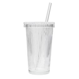 Habitat Ribbed Glass & Straw