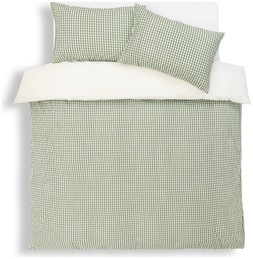 Habitat Seersucker Gingham Woven Green Bedding Set- Double, £24, 3128006
