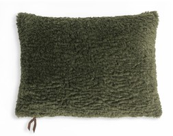 Habitat Shearling Cushion - Moss Green - 55x40, £14, 6794286