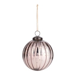 Habitat Single Decoration - 10cm Glass Pewter Bauble, £5, 144513251