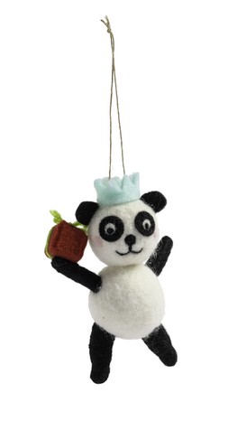 Habitat Single Decoration - Felt Panda, £5, 7049253
