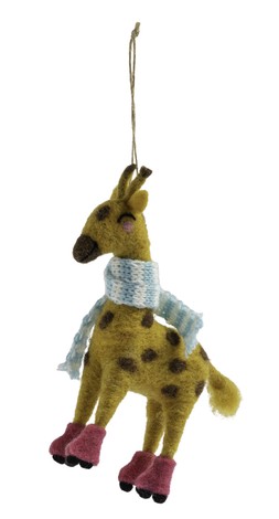 Habitat Single Decoration - Felt Rollerskating Giraffe, £5, 5829712